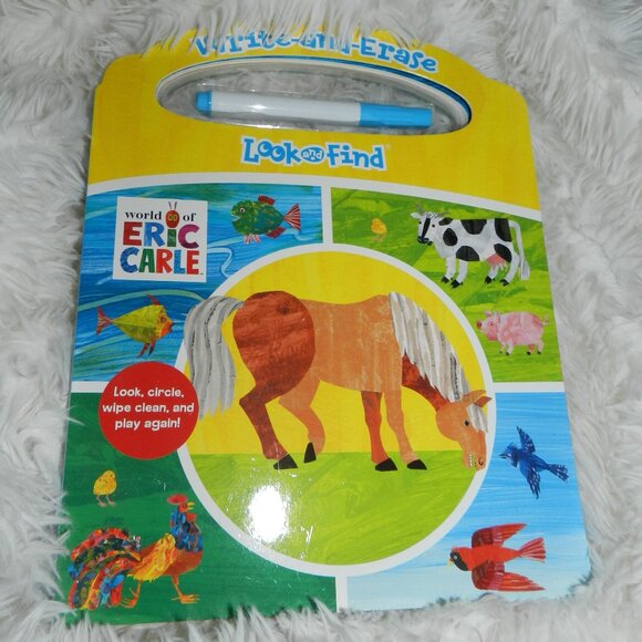 Eric Carle Write & Erase Look & Find Wipe Clean Farm Animals Learning Board🆕⚡🚚 - Picture 3 of 16